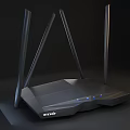 Tenda Tenda4 Antenna Router ac10 Wireless WIFI With Material 3d model