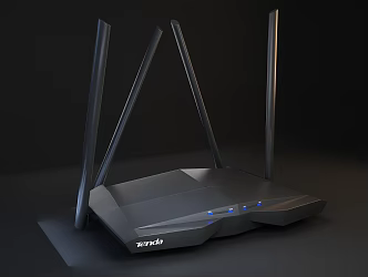 Tenda4 Antenna Router ac10 Wireless WIFI With Material 3d model