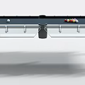 Glass Billiard Table With Transparent Legs Cue Ball Colored Balls Cue Sticks And Dice