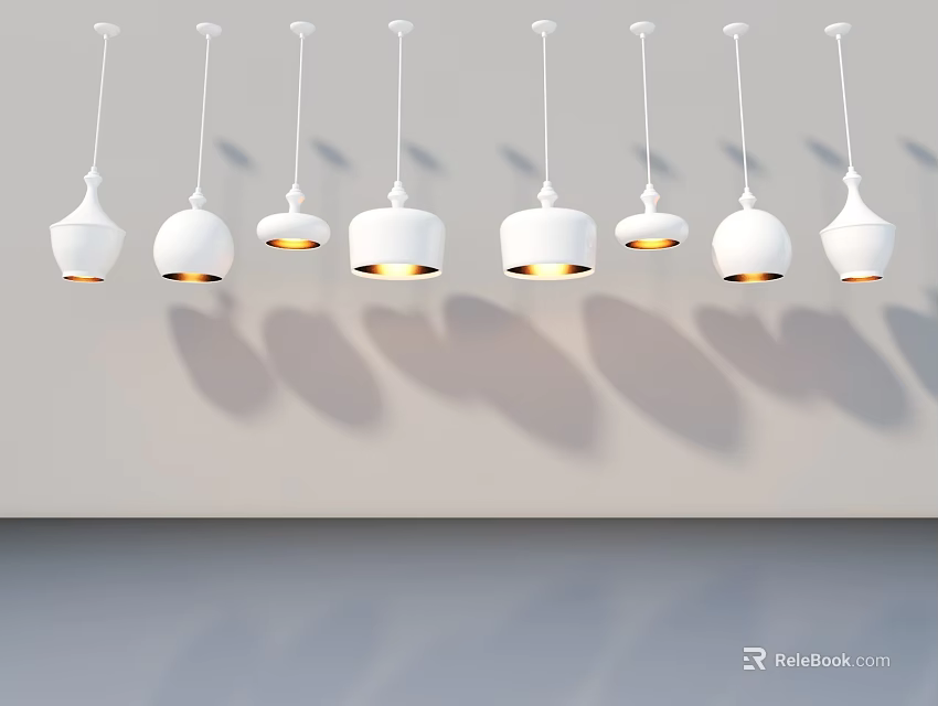 Modern Hinged Door Design For Home Interior With White Frame And Glass Panel 3d model