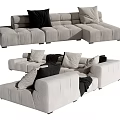 Modern Multiplayer Corner Sofa 3d model
