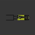 Yellow Black Industrial Forklift With Hydraulic Lift Fork Attachment And Wheels