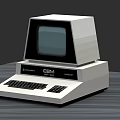 Vintage CBM Computer With Monitor Keyboard And Classic Retro Design