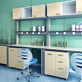 Modern experiment table 3d model