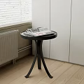 Modern Round Side Table 3d model