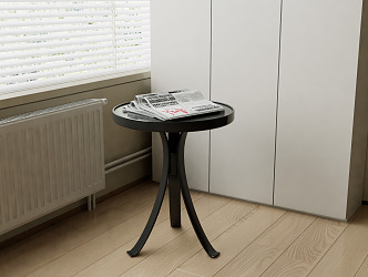 Modern Round Side Table 3d model