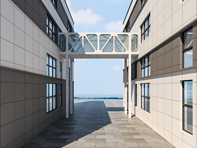Architectural Corridor Architectural Appearance Science Fiction Corridor Art Modeling 3d model