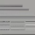 Decorative Gypsum Ceiling Cornice With Various Intricate Patterns For Interior Design