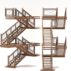 Nordic staircase 3d model