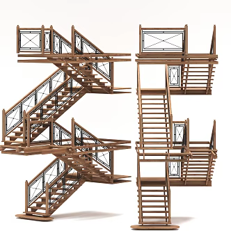 Nordic staircase 3d model