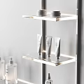 Beauty Shop Display Shelves With Neatly Arranged Cosmetic Products In Modern Design