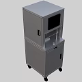 Industrial Equipment Mobile Metal Cabinet With Display Screen And Storage Compartment