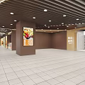 Supermarket Department Store Interior With Well Arranged Shelves Organized Product Displays Modern Lighting And Spacious Layout