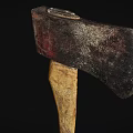 Axe Tomahawk Rusty Axe 3d model