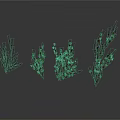 Decorative Green Leafy Plant Branches With Various Shapes For Scenic Design