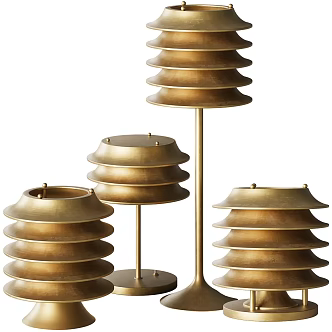 Light Luxury Table Lamp Collection 3d model