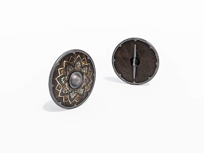 The old shield. 3d model