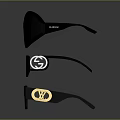 Trendy Black Sunglasses For Daily Living With Various Frame Styles And Stacked
