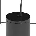 Modern Minimalist Floor Lamp With Adjustable Height And Metal Design For Living Room