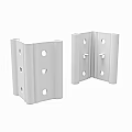 Black Iron Metal Brackets With Mounting Holes For Furniture Support