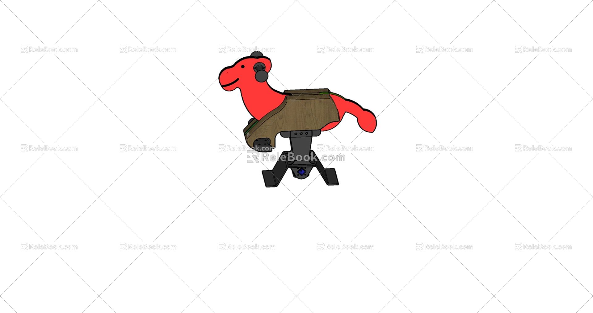 Modern Rocking Horse 3d model