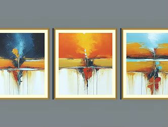 Landscape Oil Painting Landscape Oil Painting Decorative Oil Painting Decorative Painting Hanging Painting Oil Painting Landscape Mountain Oil Painting 3d model
