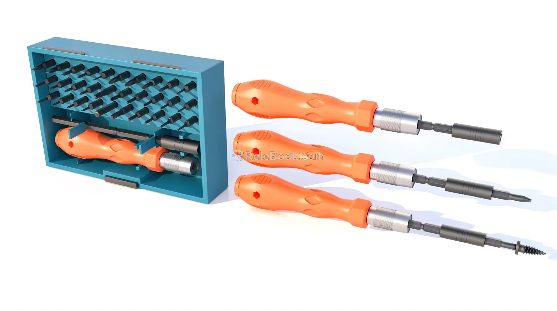 24 in 1 screwdriver hardware tools 3d model