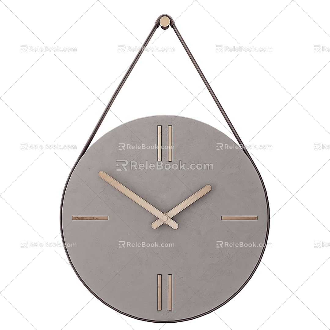 Modern clock wall clock 3d model