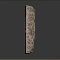 Natural Square Stone Decorative Block With Intricately Carved Flower Pattern Design For Home Decoration