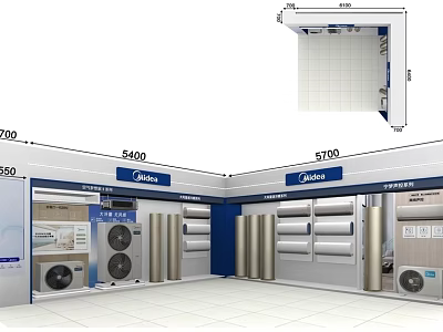 Tobacco Liquor Store Interior With Display Shelves of Alcohol Drinks and Tobacco Items 3d model