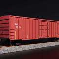 Modern container train container stuffy tank truck box 3d model