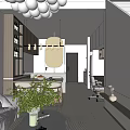 Modern Apartment Living Room Interior With Sofa Coffee Table Plant Window Curtains And Chandelier