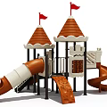 Modern Castle Toy 3d model
