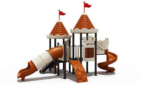 Modern Castle Toy 3d model