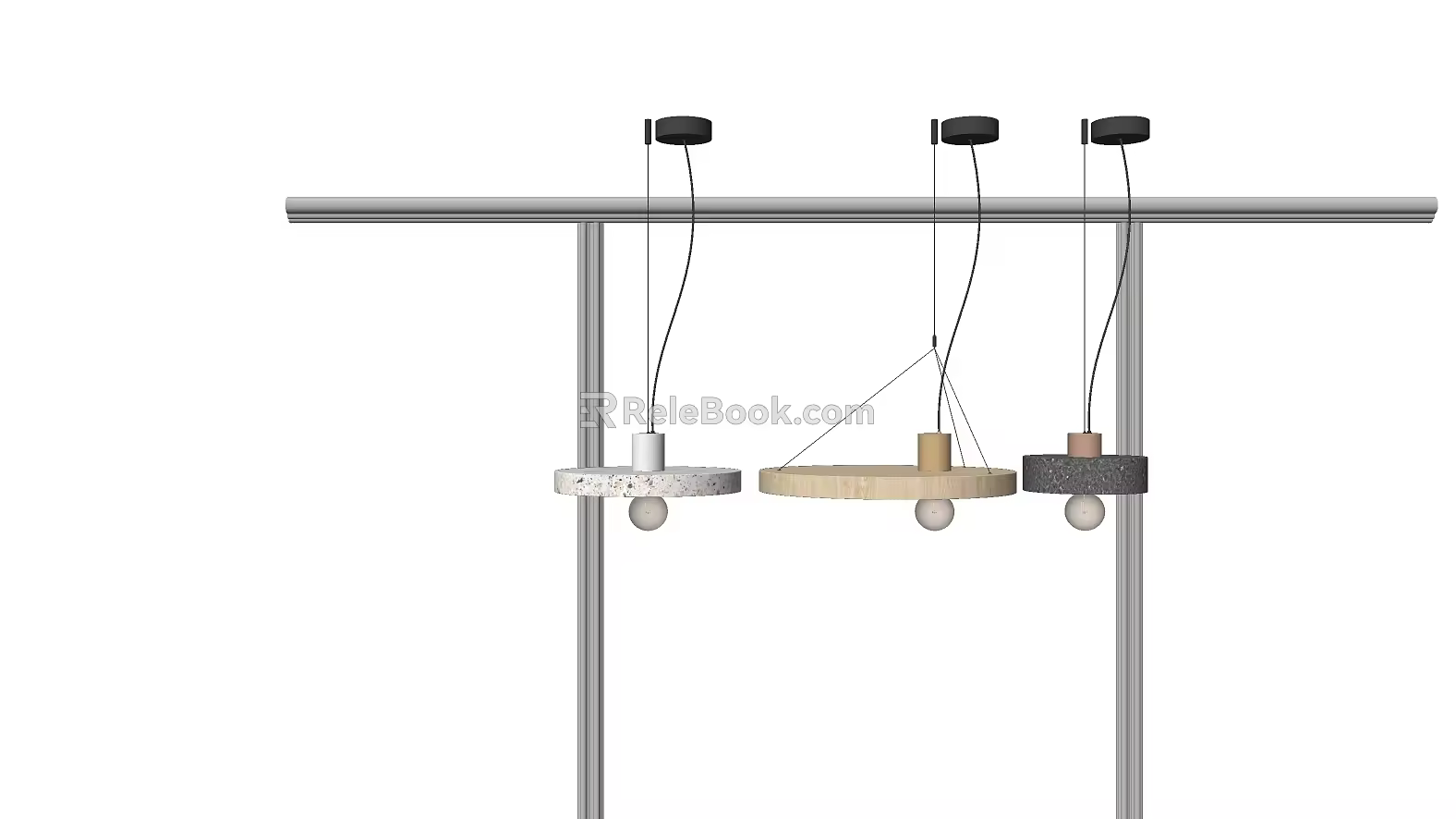 Nordic chandelier floor lamp table lamp wall lamp track lamp 3d model