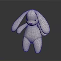 Soft White Plush Rabbit Toy For Kids Cute Stuffed Animal Home Decor