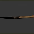 Rusty Old Shovel With Wooden Handle And Weathered Metal Blade