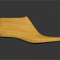Yellow Textured Insole Wooden Material For Comfortable Foot Support Daily Use