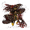 Game Movie Female Character With Ornate Armor Mechanical Tentacles And Red Petals