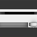 White Hardware Tools Control Panel Enclosure With Durable Buttons And Modern Design