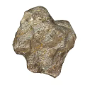 Natural Stone With Rough Textured Surface And Irregular Organic Shape