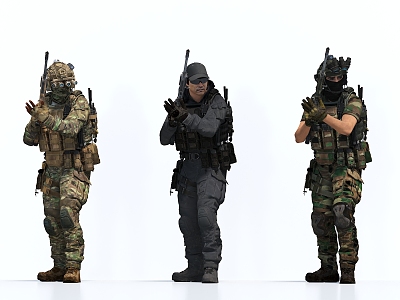 Special Forces Soldier Warrior 3d model