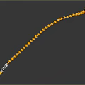Elegant Gold Chain Necklace With V Shaped Design And Sparkling Diamond Pendant