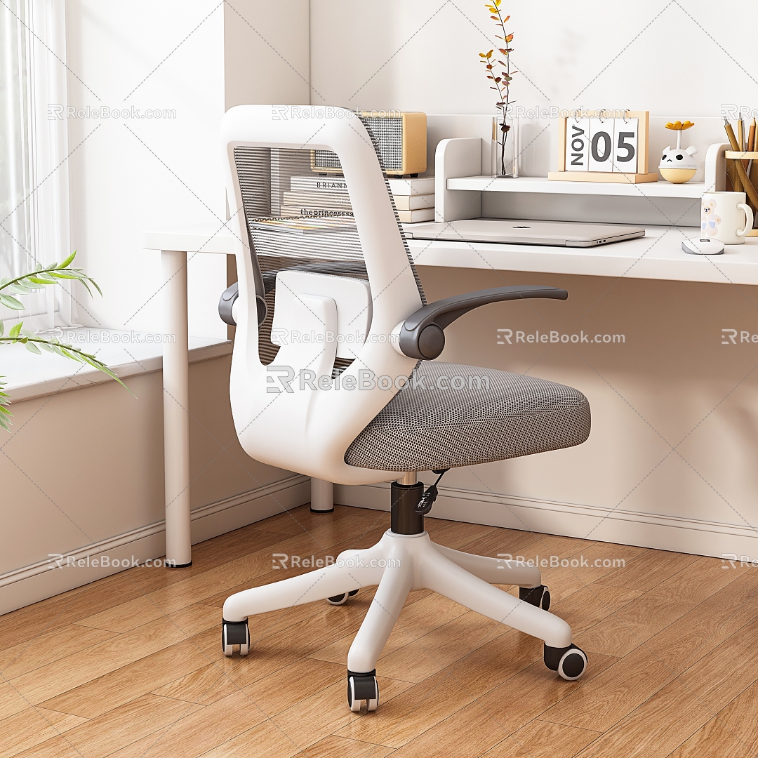 Computer Chair Office Chair Mesh Swivel Chair Desk Chair Conference Chair Staff Chair 3d model