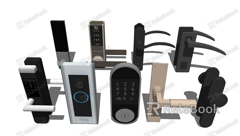 Modern Door Handle Smart Lock Door Handle model