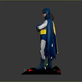 Batman and Robin Standing Statues with Blue Gray Green Red Costumes and Black Base