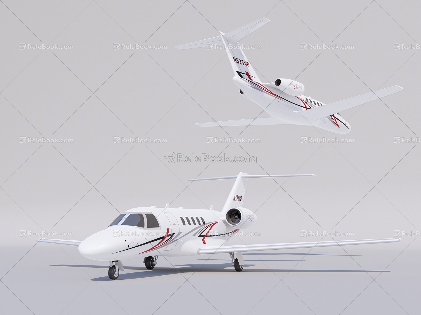 Modern aircraft Small aircraft 3d model