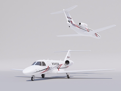 Modern aircraft Small aircraft 3d model