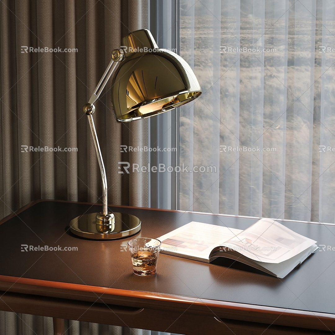 Light Luxury Table Lamp 3d model