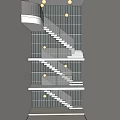 Modern Spiral Staircase Interior Design With Metal Railings And White Steps